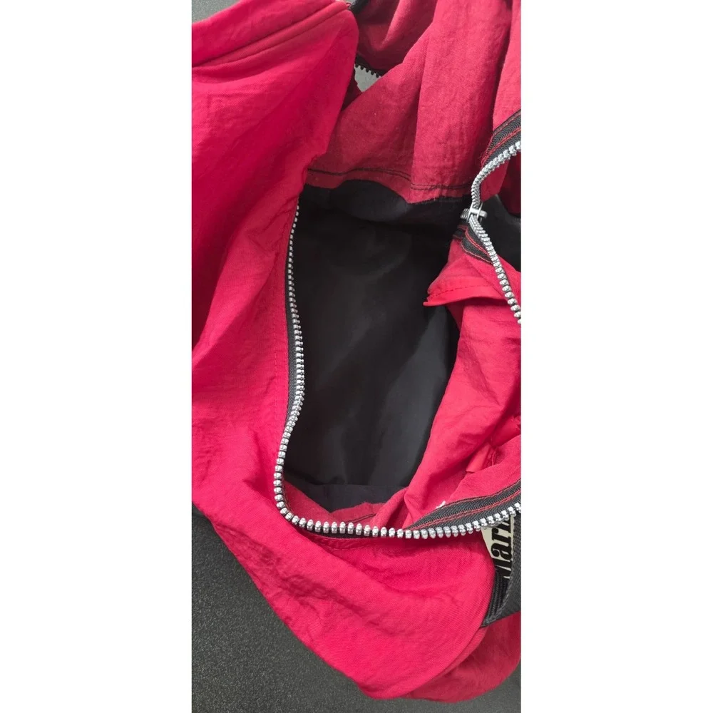 Marlboro Unlimited Vintage 1990s Large Duffle Travel Gym Bag Logo Y2K Red